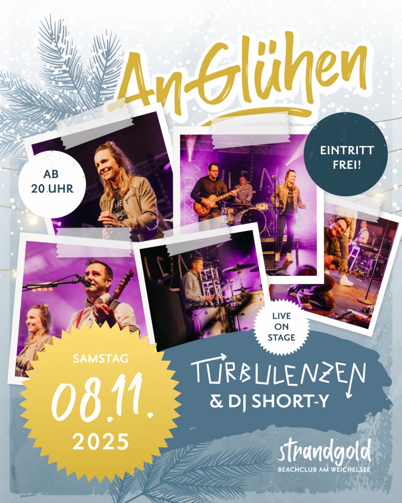 AnGlühen 2025 - mit Turbulenzen LIVE & DJ Short-Y